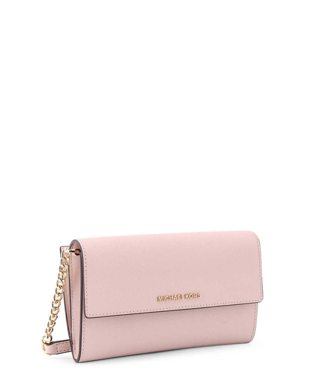 MICHAEL KORS Бежевая кожаная сумка через плечо, фото 3
