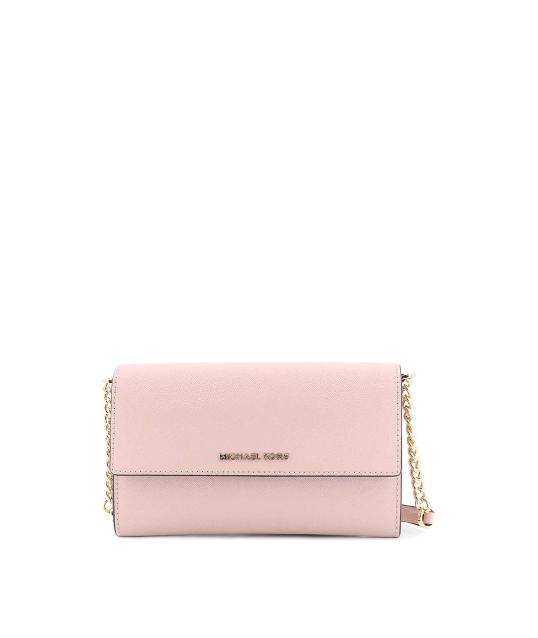 MICHAEL KORS Бежевая кожаная сумка через плечо, фото 1