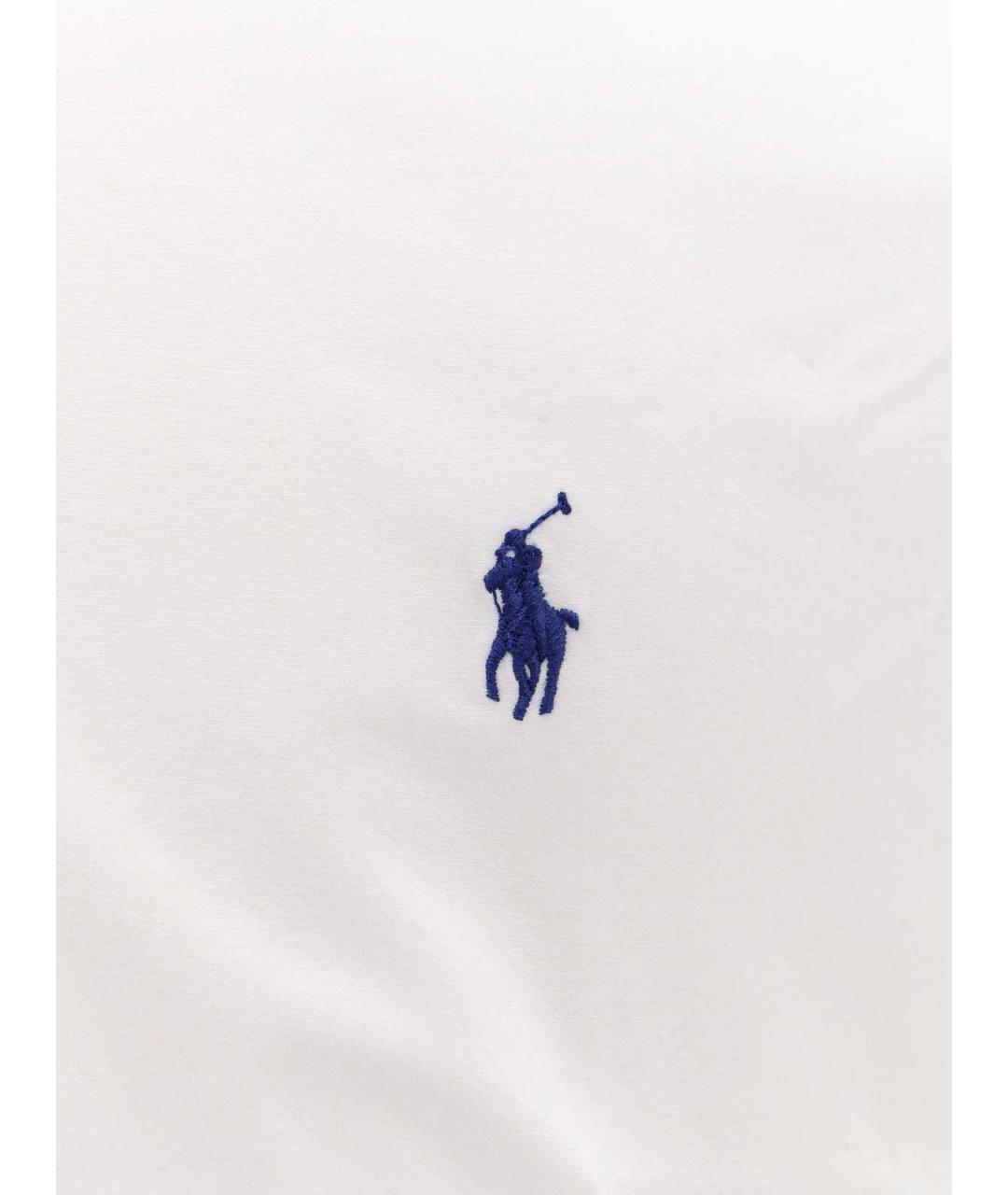POLO RALPH LAUREN Белая хлопковая классическая рубашка, фото 3
