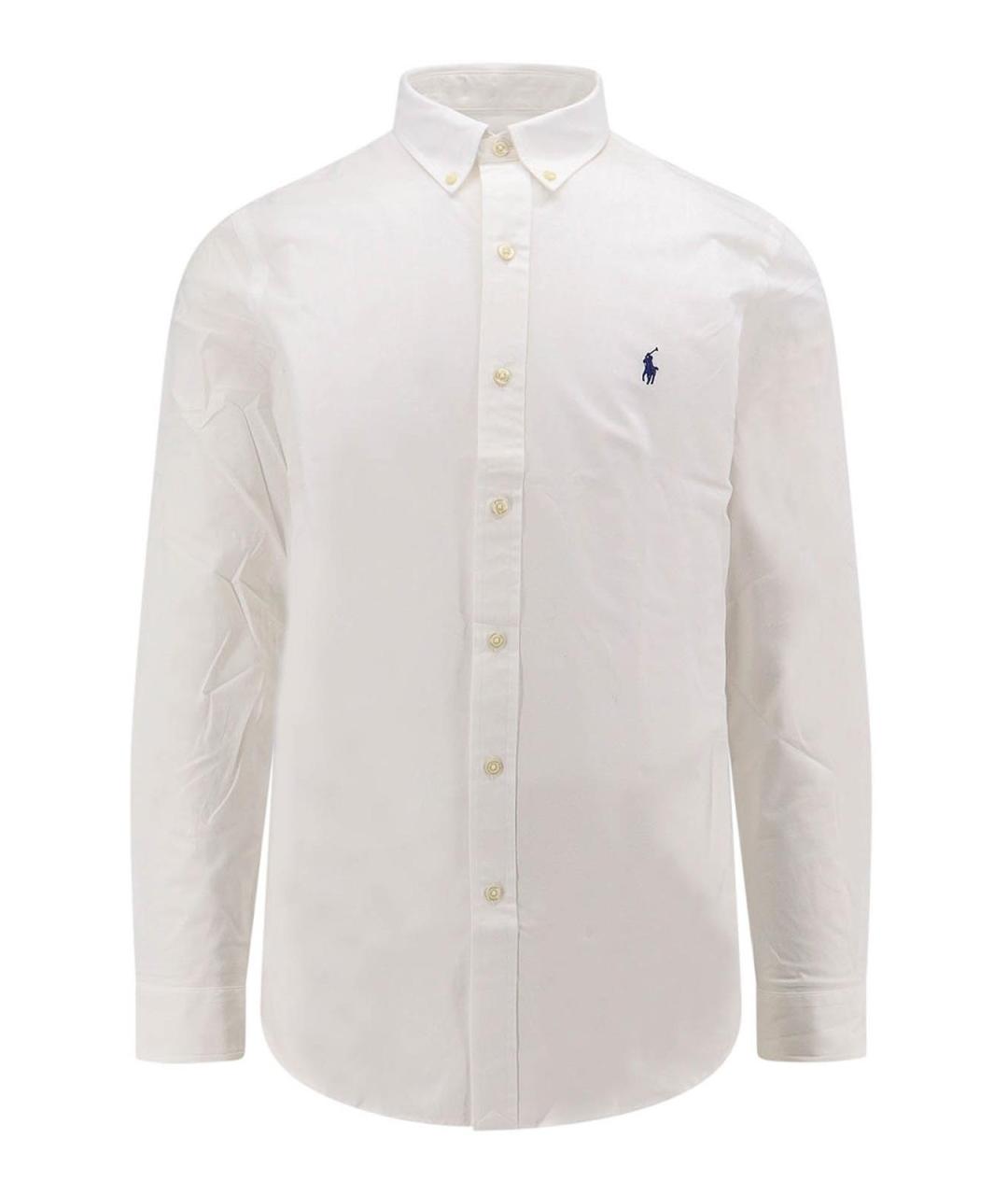 POLO RALPH LAUREN Белая хлопковая классическая рубашка, фото 1