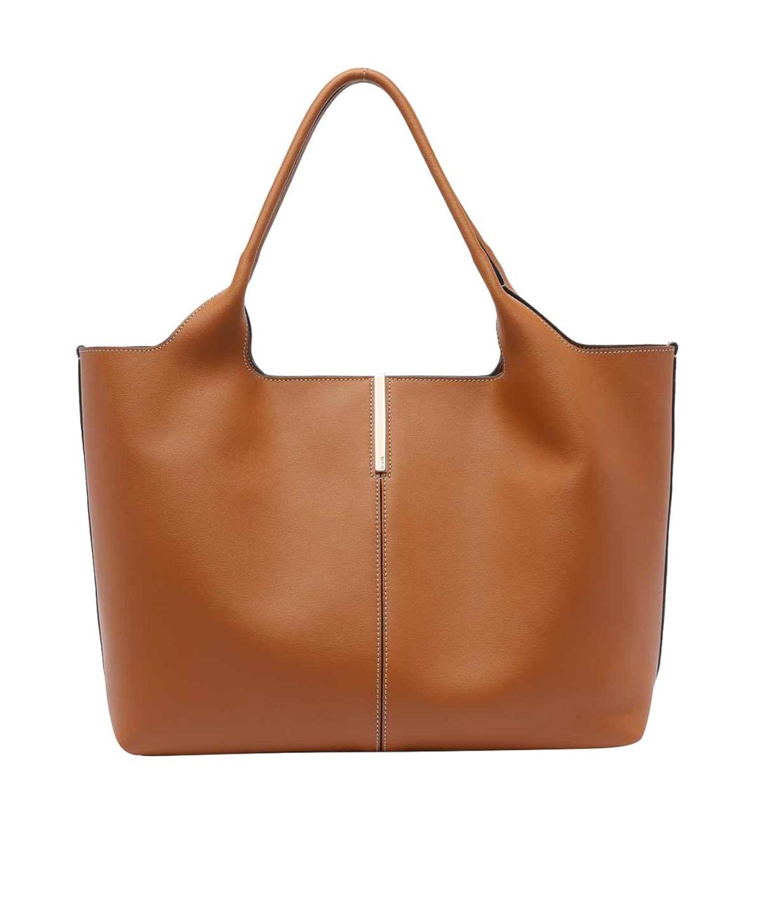 TOD'S Коричневая кожаная сумка через плечо, фото 1