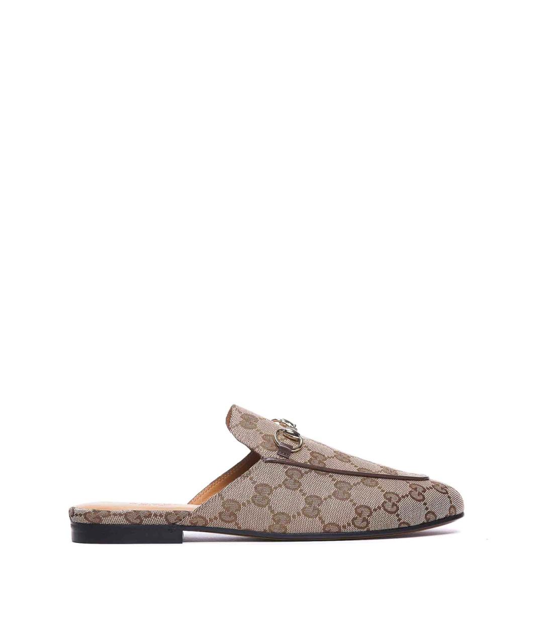GUCCI Бежевые мюли, фото 1