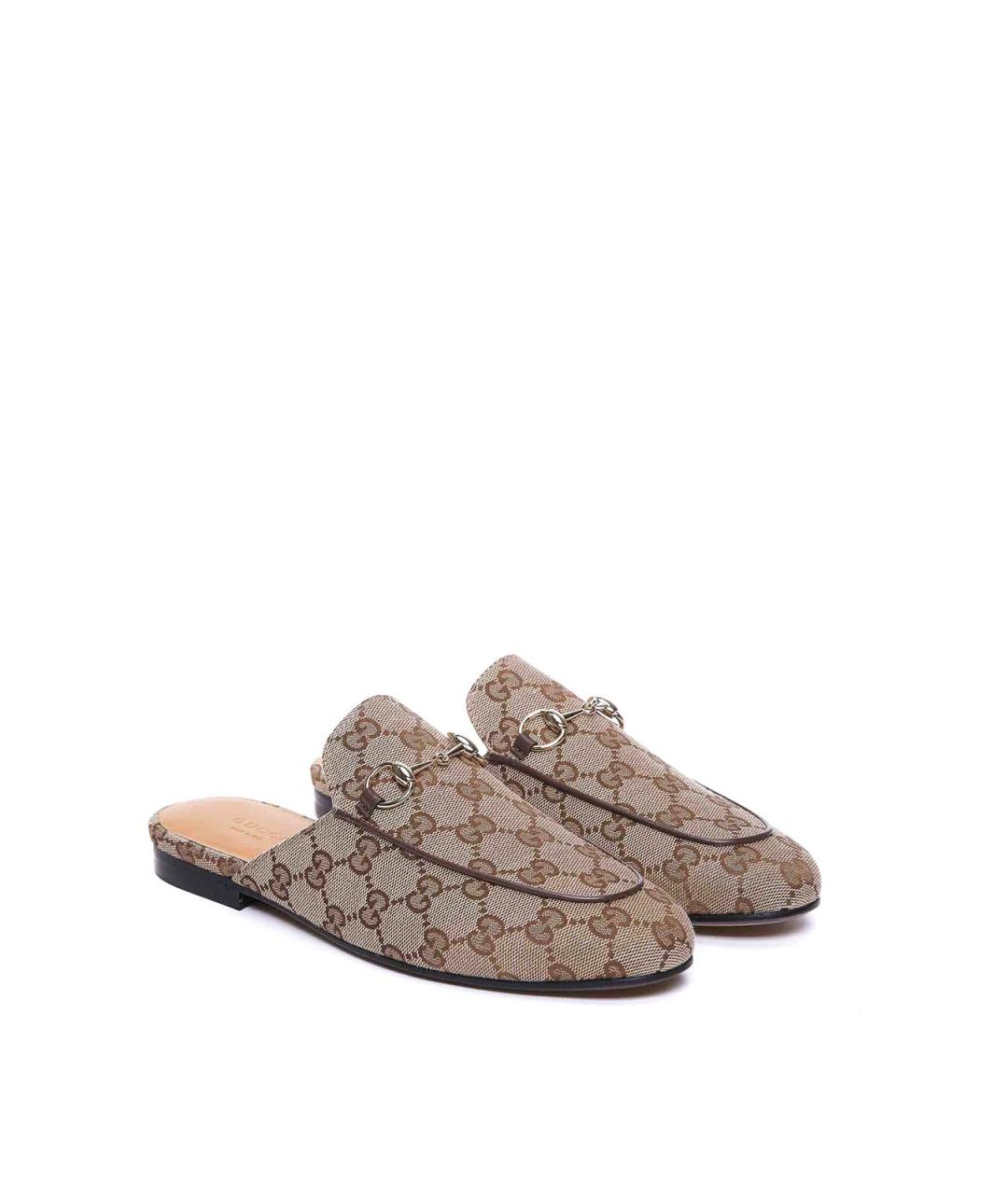 GUCCI Бежевые мюли, фото 4