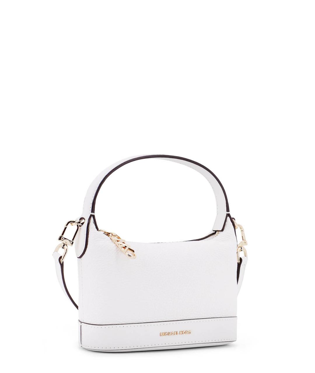 MICHAEL KORS Белая кожаная сумка тоут, фото 3