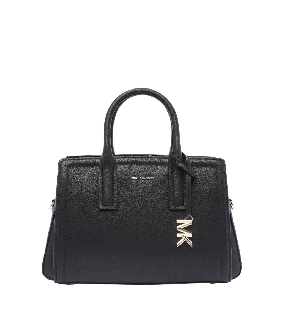 MICHAEL MICHAEL KORS Черная кожаная сумка тоут, фото 1