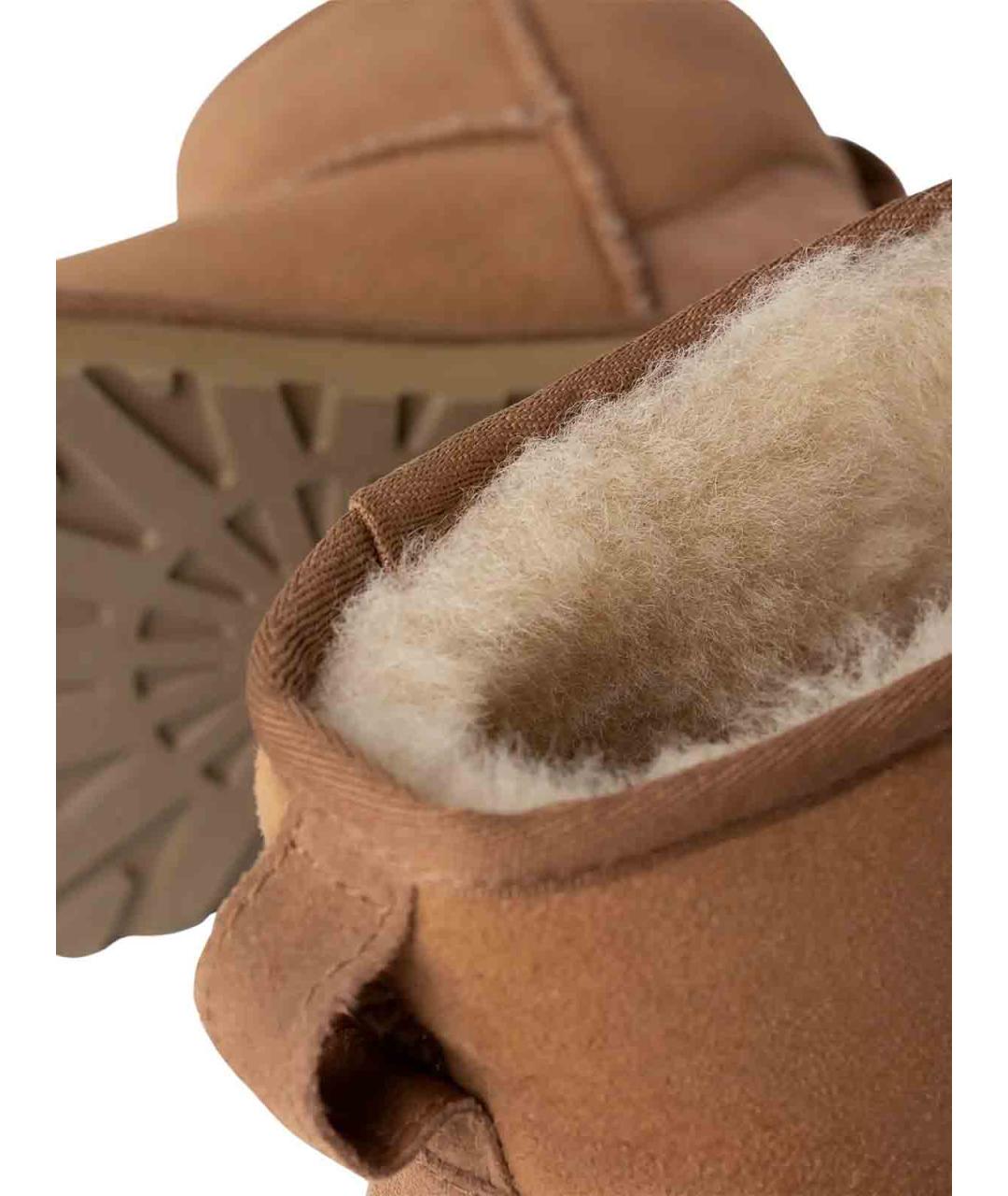 UGG Коричневые замшевые высокие ботинки, фото 4