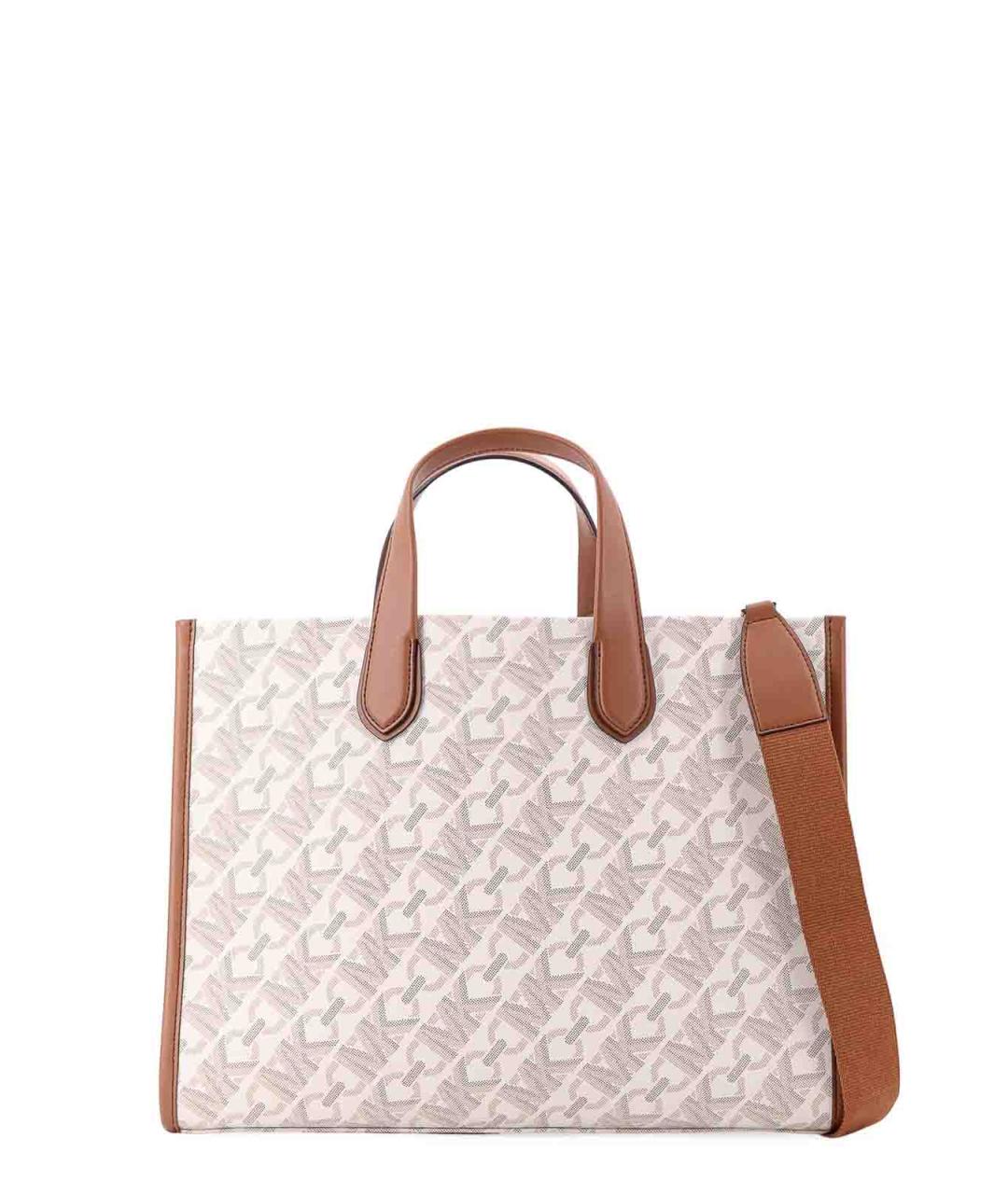 MICHAEL KORS Белая тканевая сумка тоут, фото 2