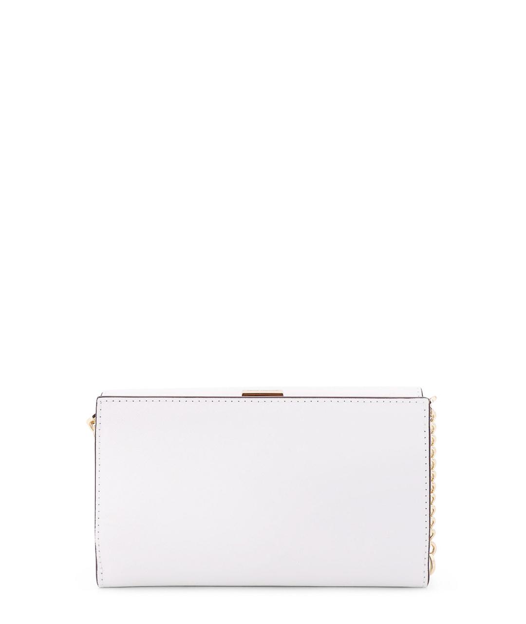 MICHAEL KORS Белая кожаная сумка через плечо, фото 2