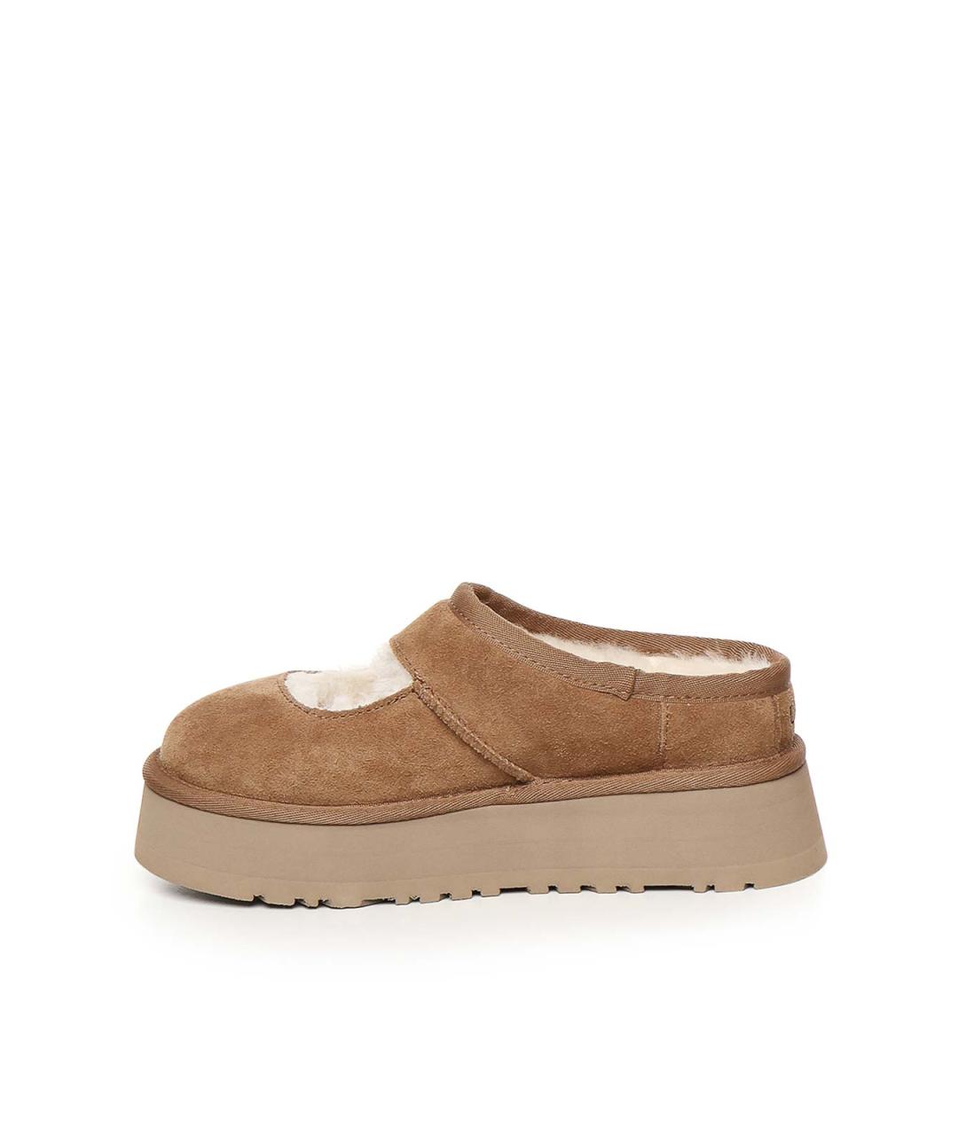 UGG Коричневые кожаные мюли, фото 4