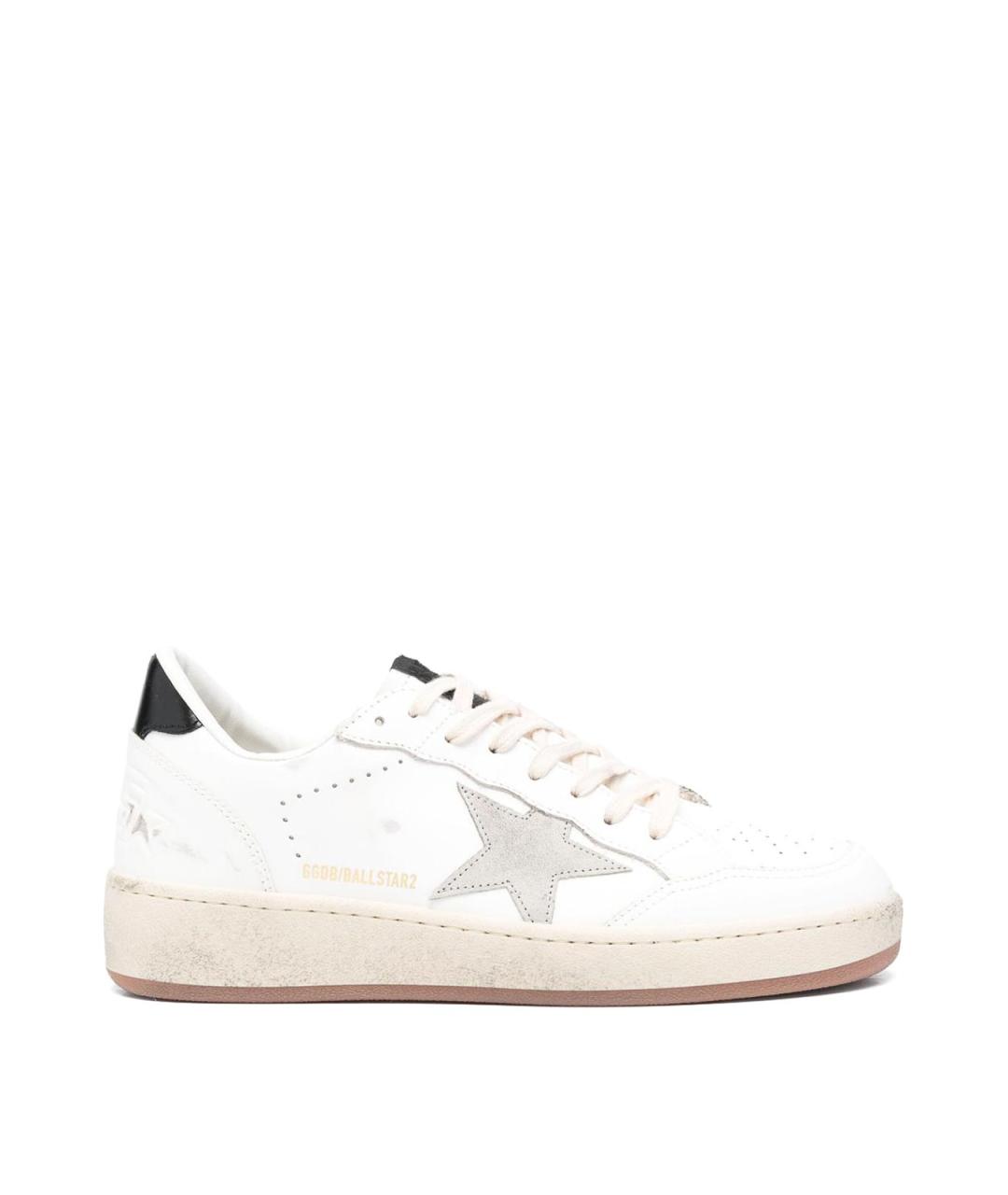 GOLDEN GOOSE Белые кожаные кроссовки, фото 1