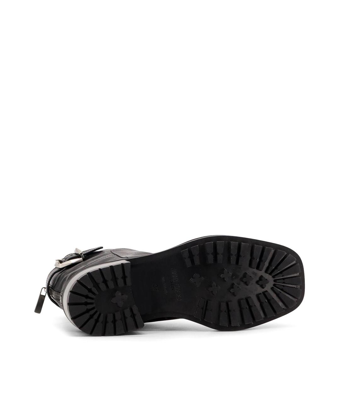 JIMMY CHOO Черные кожаные ботинки, фото 4