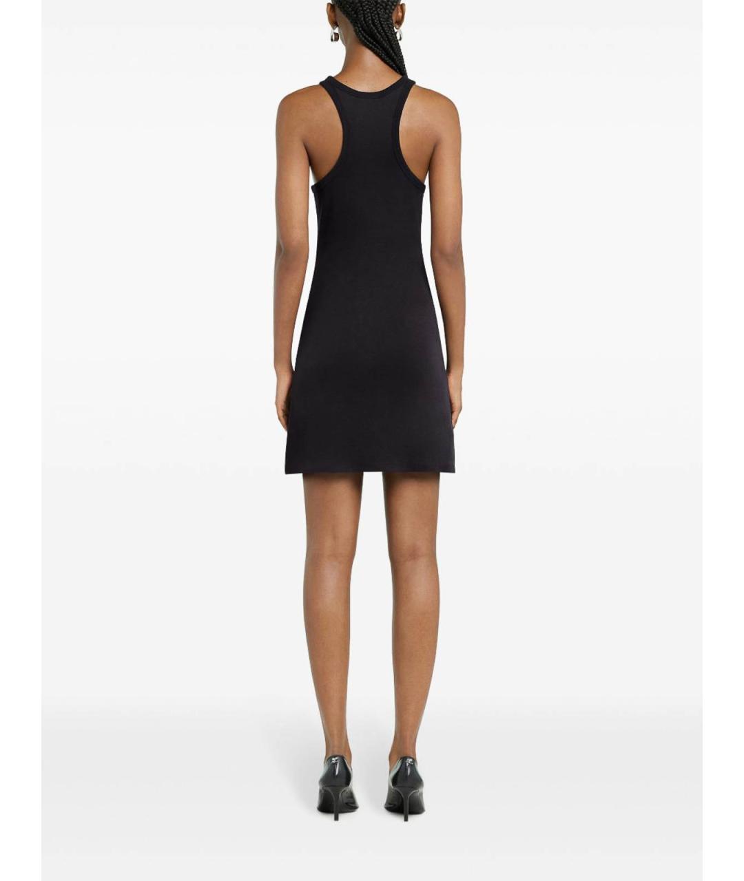 COURREGES Черное хлопковое повседневное платье, фото 2