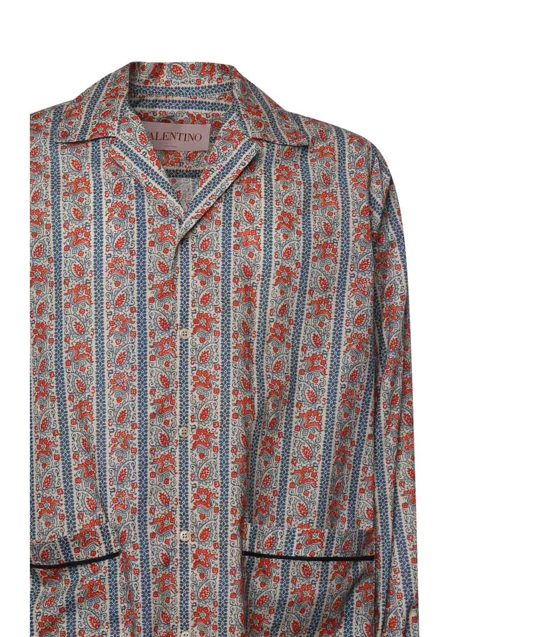 VALENTINO Красная хлопковая классическая рубашка, фото 3