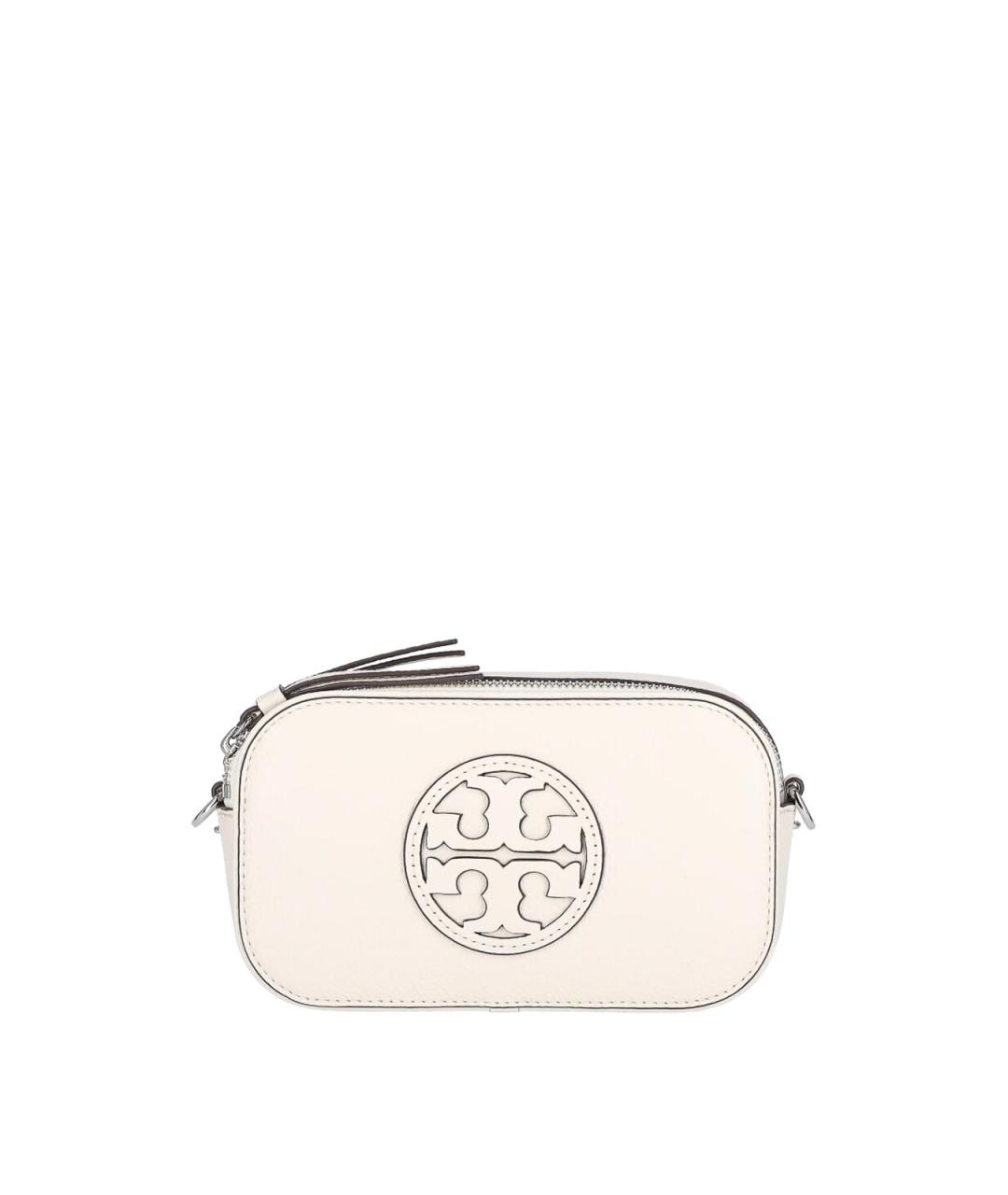 TORY BURCH Белая кожаная сумка через плечо, фото 1