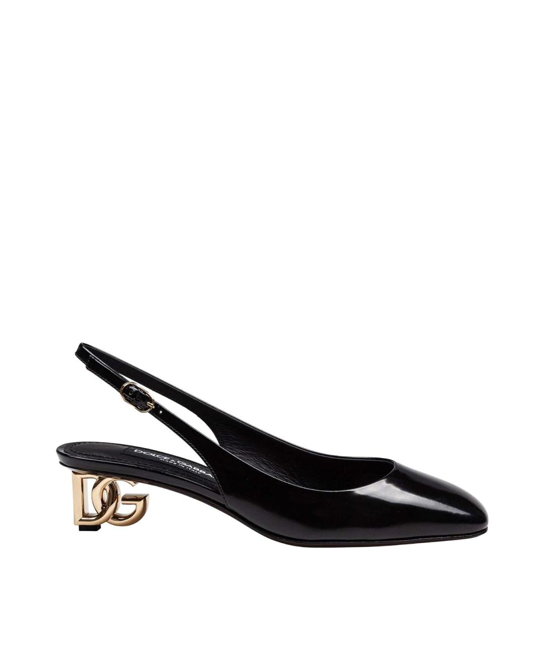 DOLCE&GABBANA Черные туфли из лакированной кожи, фото 1