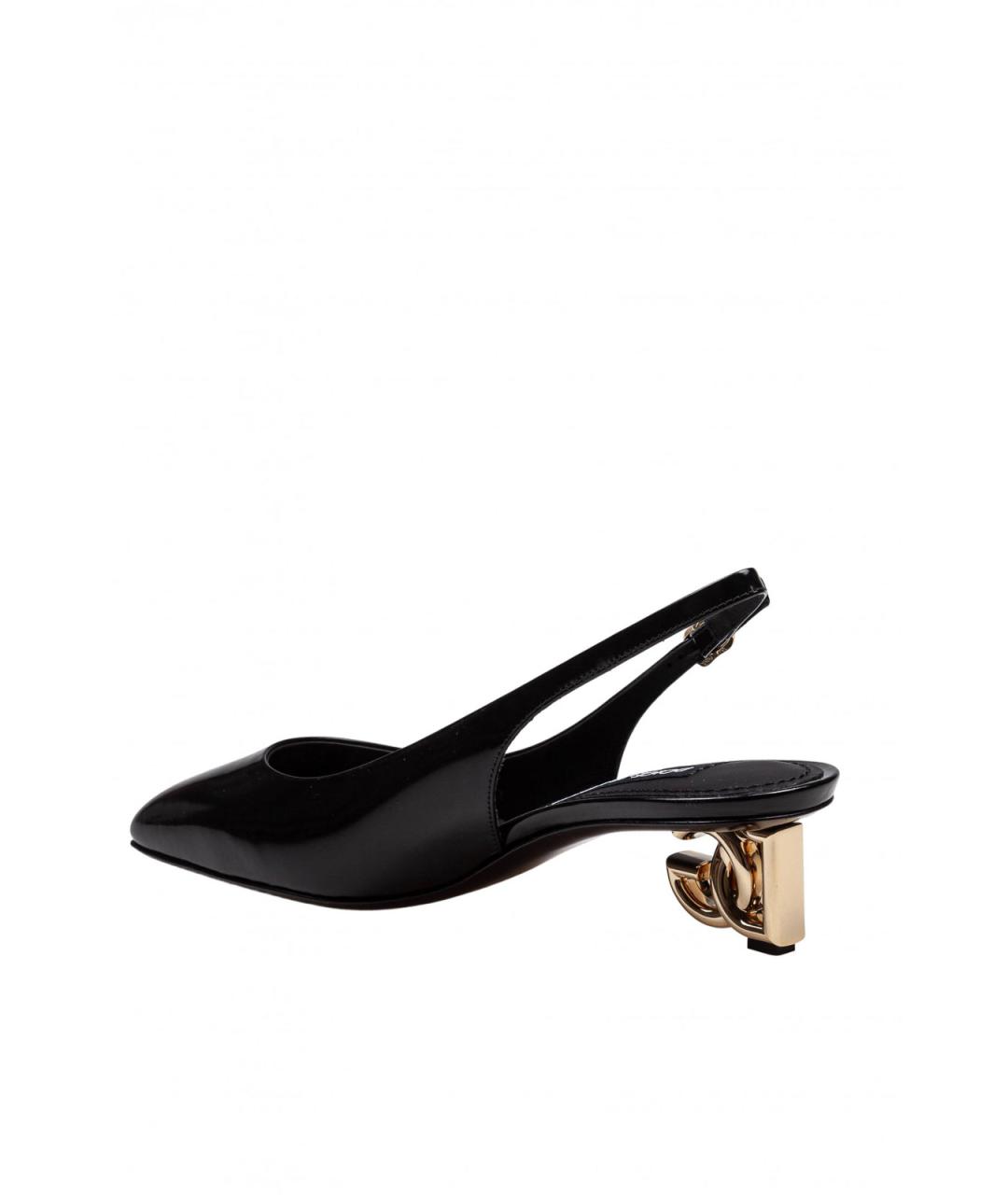DOLCE&GABBANA Черные туфли из лакированной кожи, фото 4