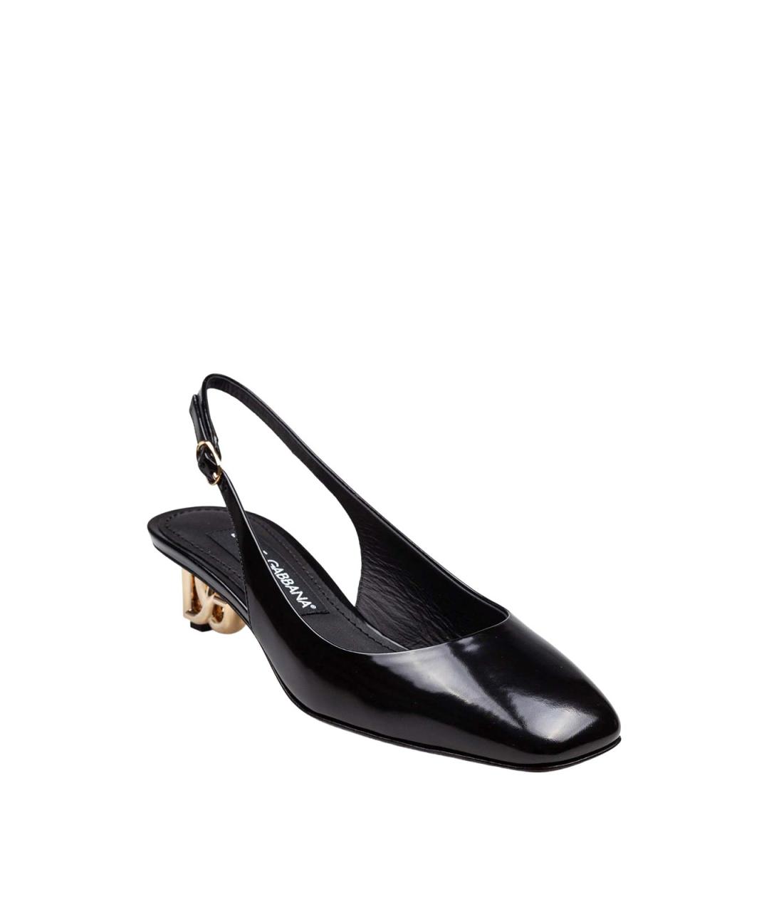 DOLCE&GABBANA Черные туфли из лакированной кожи, фото 2