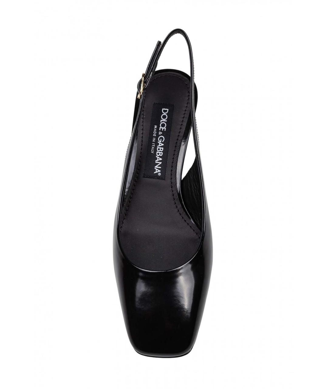 DOLCE&GABBANA Черные туфли из лакированной кожи, фото 3