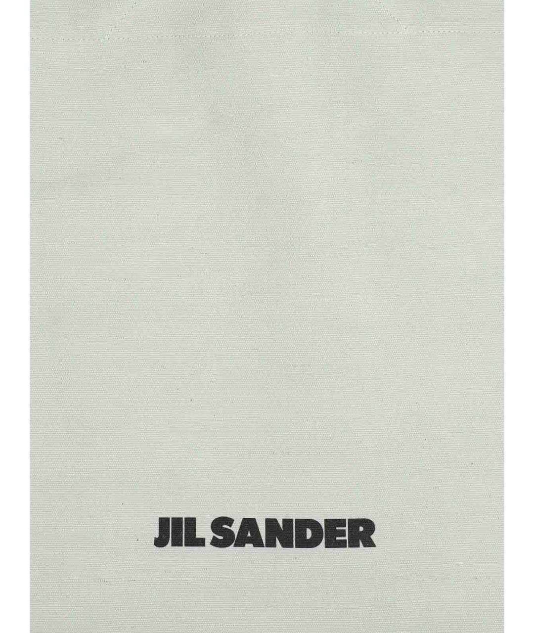 JIL SANDER Зеленая кожаная сумка тоут, фото 4