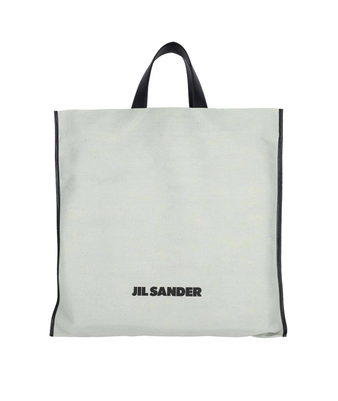 JIL SANDER Зеленая кожаная сумка тоут, фото 1