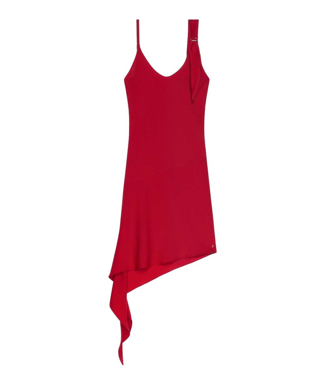 COURREGES Красное полиэстеровое коктейльное платье, фото 1