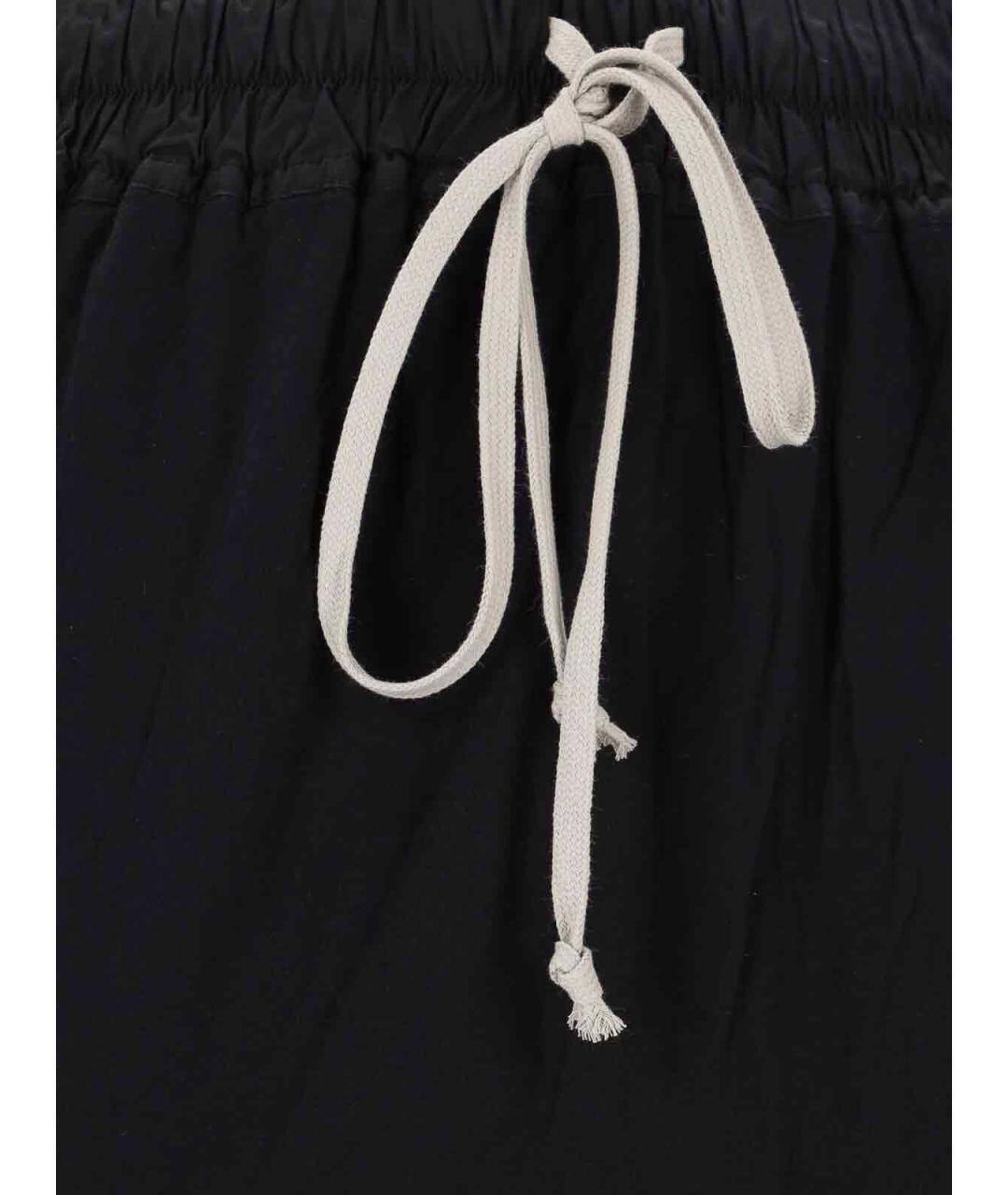 RICK OWENS Черная хлопковая юбка макси, фото 4
