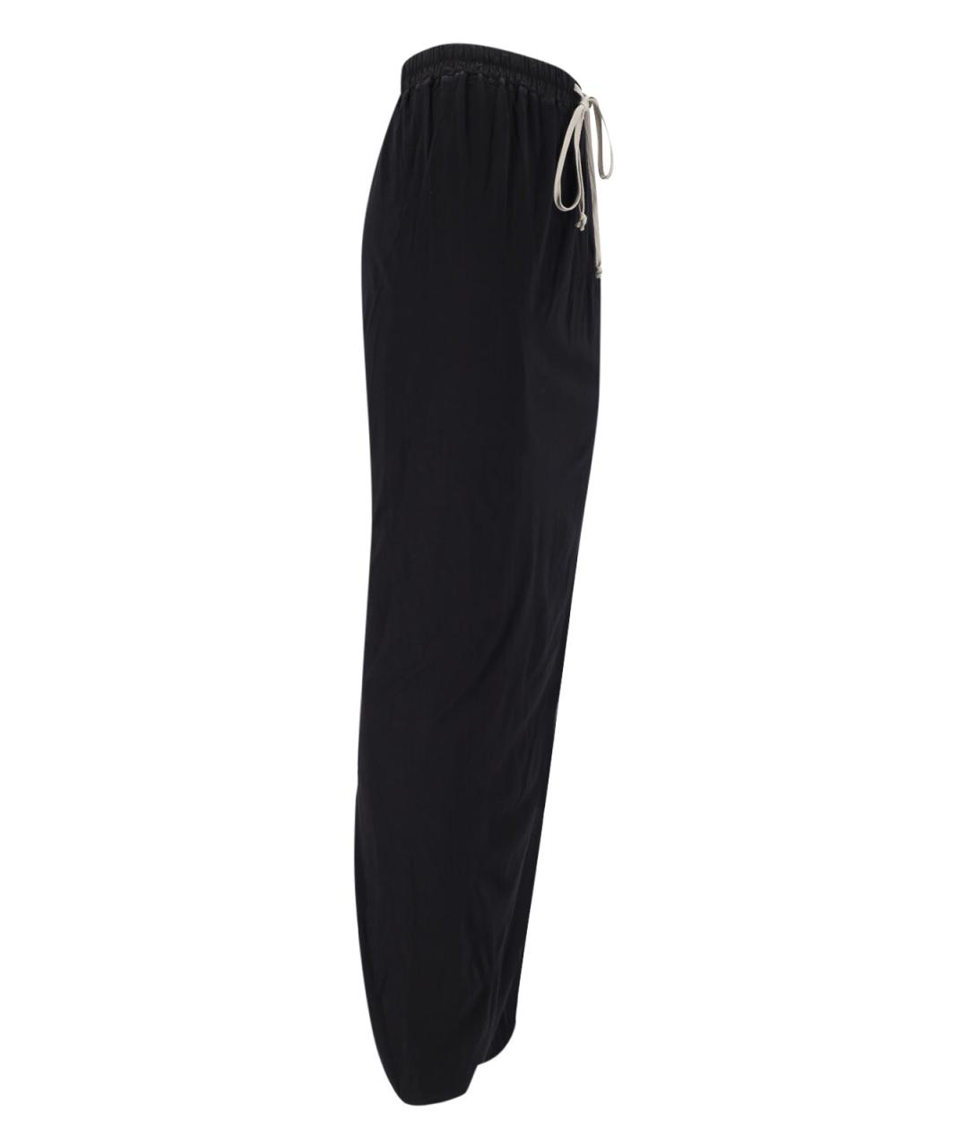 RICK OWENS Черная хлопковая юбка макси, фото 3