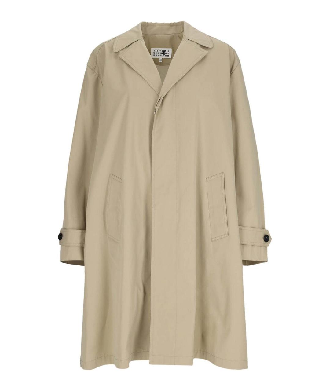 MM6 MAISON MARGIELA Бежевая хлопковая куртка, фото 1