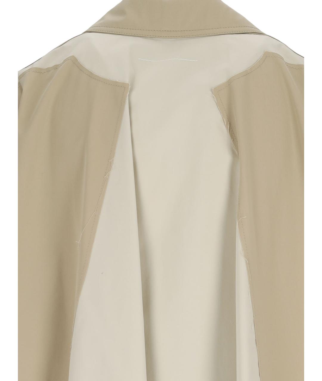 MM6 MAISON MARGIELA Бежевая хлопковая куртка, фото 4