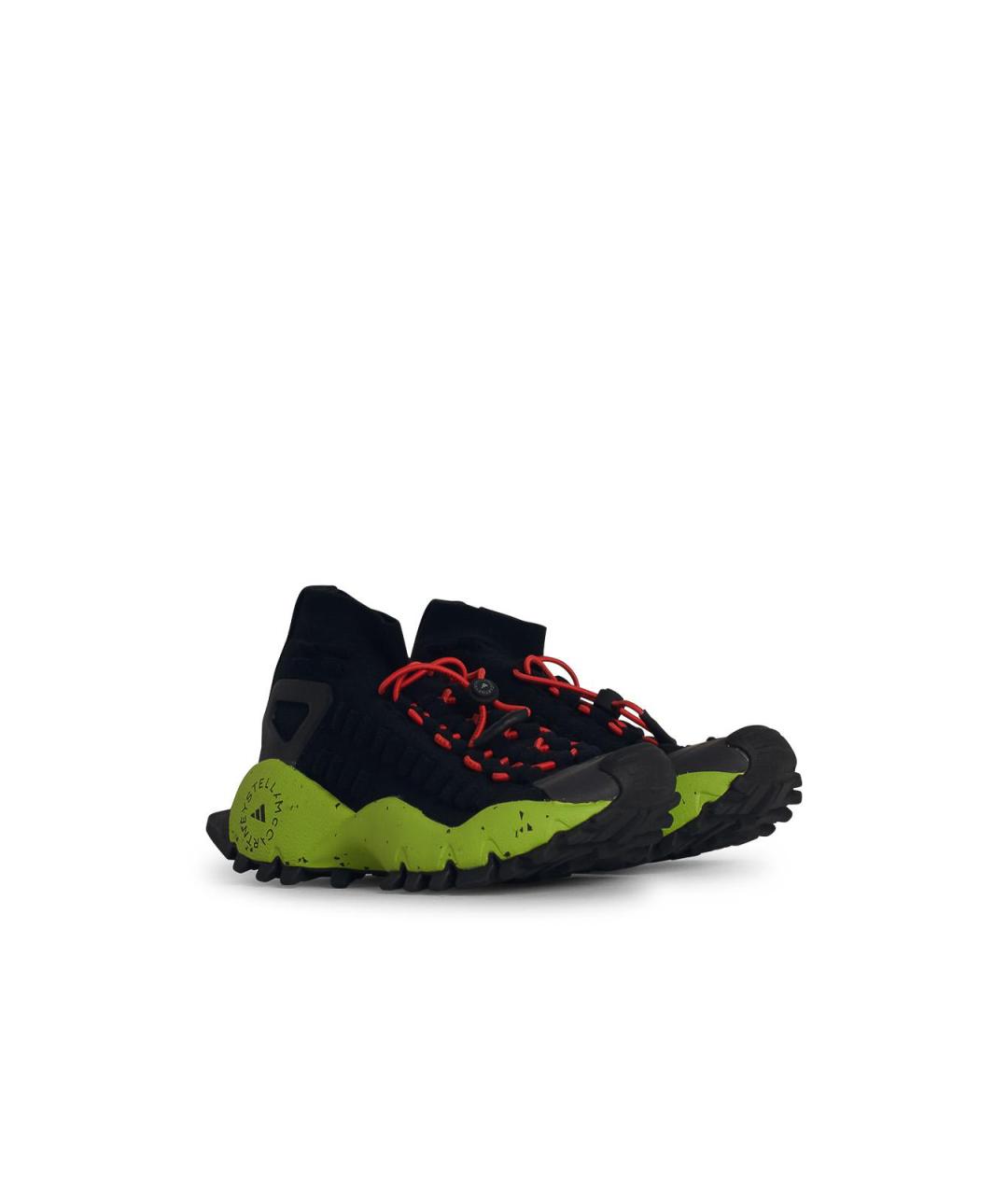 ADIDAS BY STELLA MCCARTNEY Черные текстильные кроссовки, фото 2