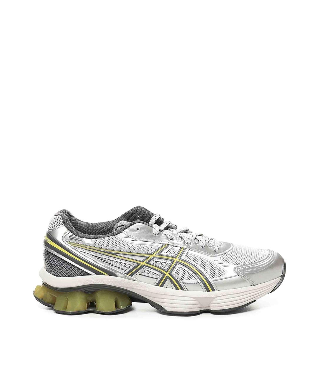 ASICS Серые текстильные низкие кроссовки / кеды, фото 1