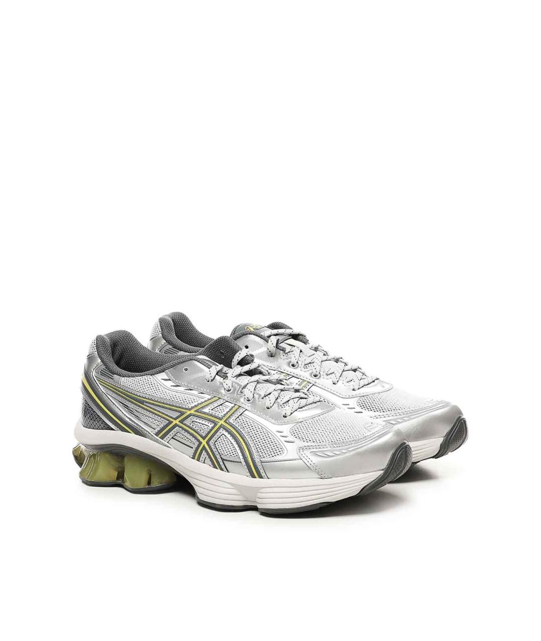 ASICS Серые текстильные низкие кроссовки / кеды, фото 3