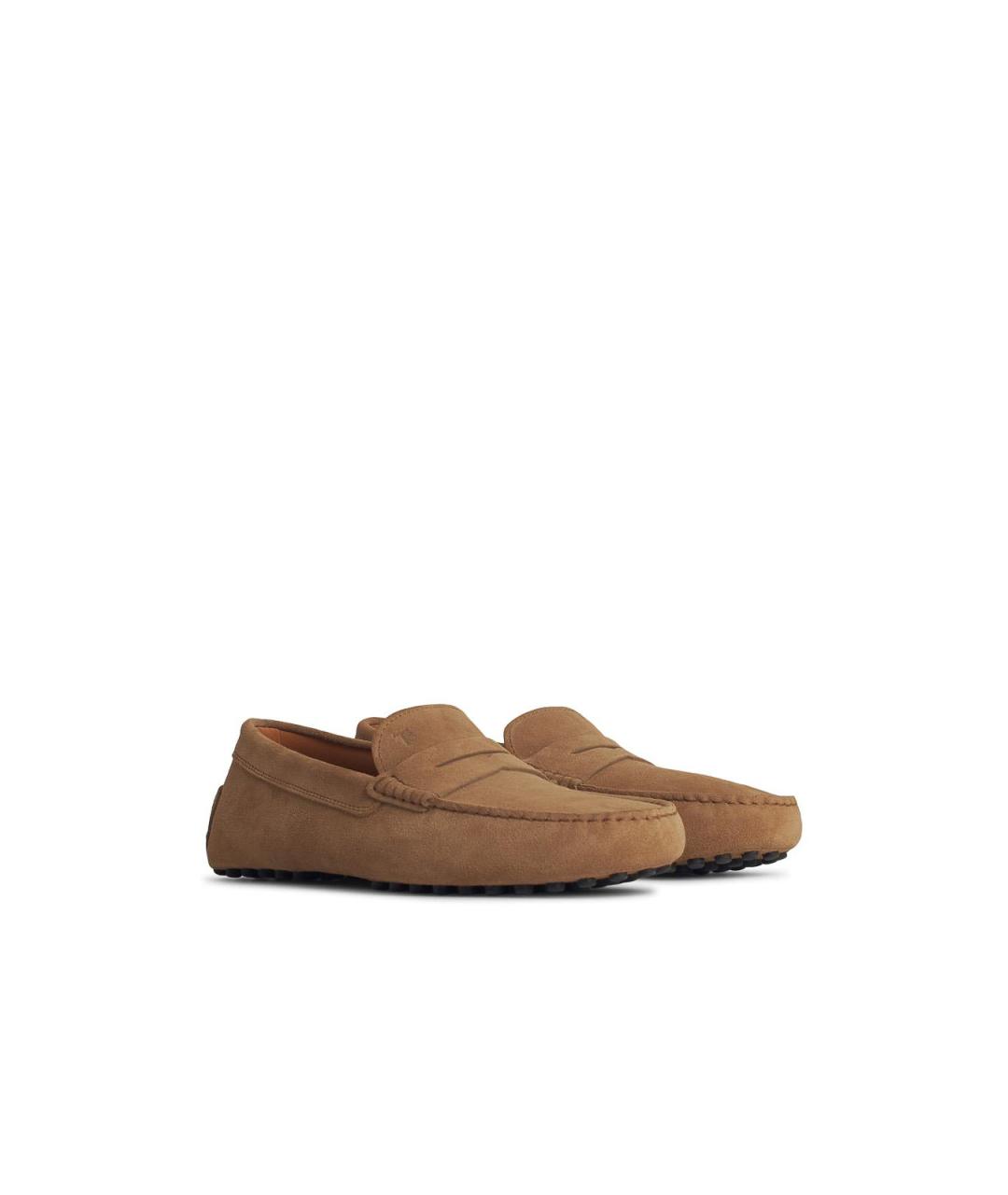 TOD'S Бежевые резиновые лоферы, фото 2