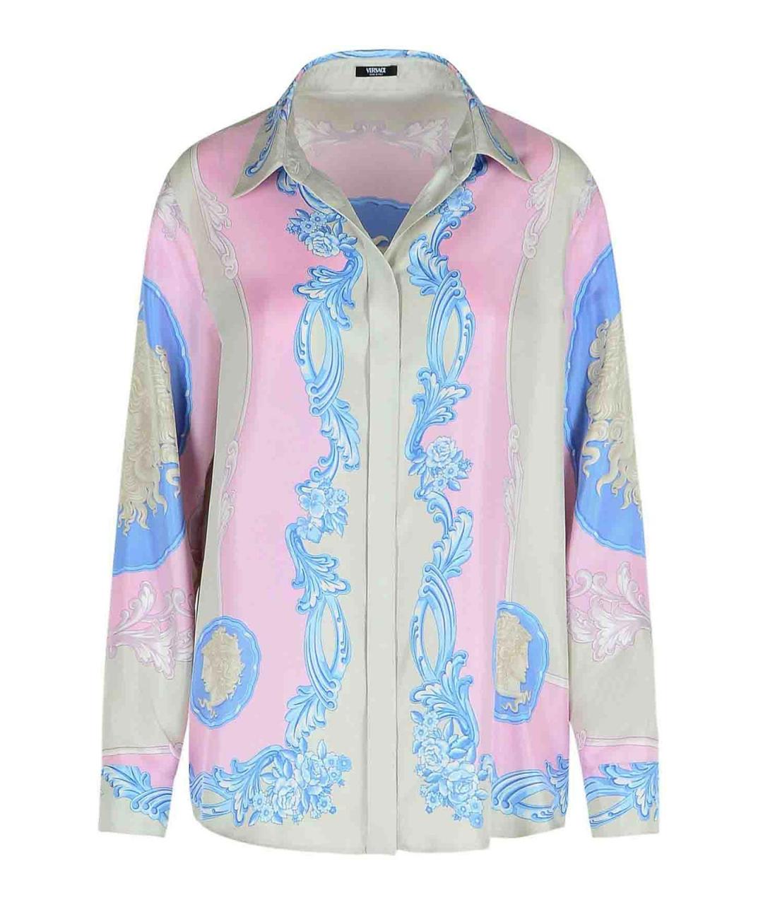 VERSACE Мульти шелковая рубашка, фото 1