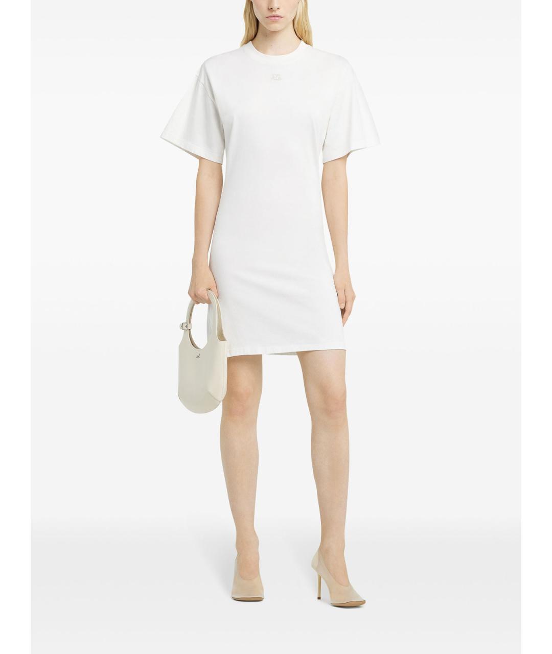 COURREGES Белое хлопковое повседневное платье, фото 2