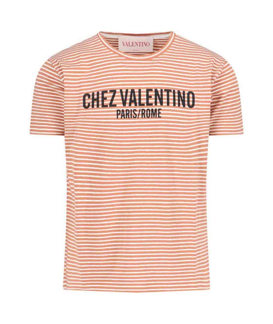VALENTINO Оранжевая футболка, фото 1