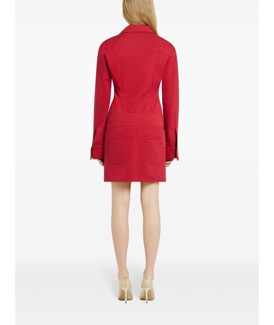 COURREGES Красная хлопковая рубашка, фото 4