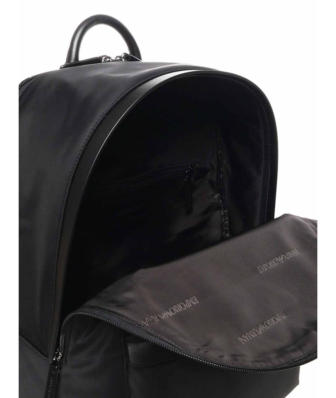 EMPORIO ARMANI Черный тканевый рюкзак, фото 4