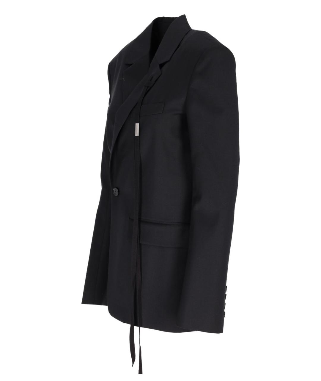 ANN DEMEULEMEESTER Черная шерстяная куртка, фото 2