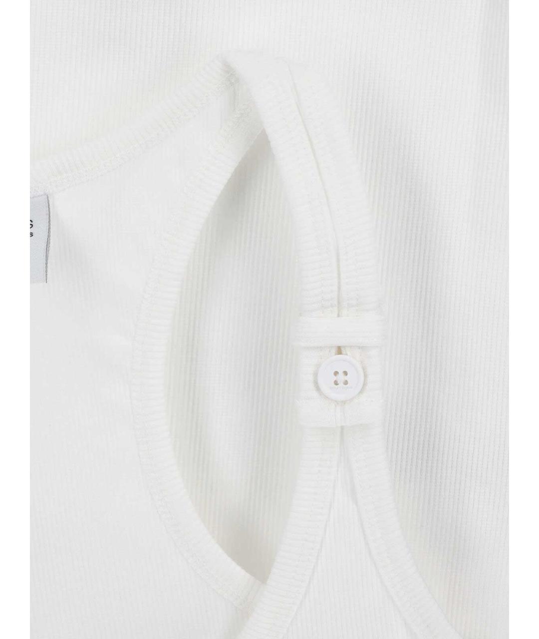 COURREGES Белая хлопковая майка, фото 3