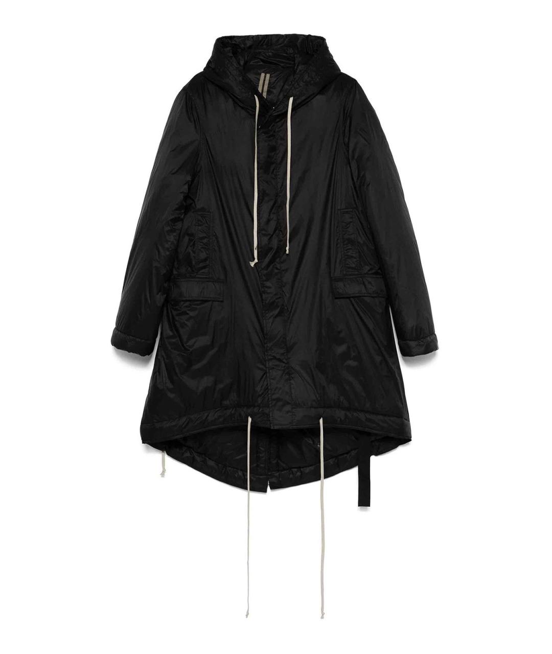 RICK OWENS Черная полиамидовая парка, фото 1