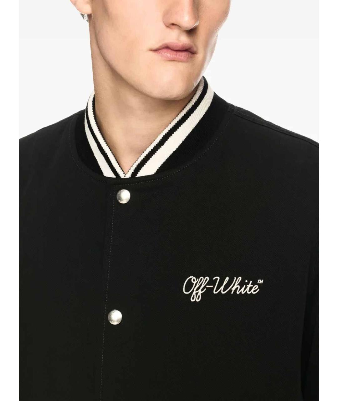 OFF-WHITE Черная полиамидовая куртка, фото 5