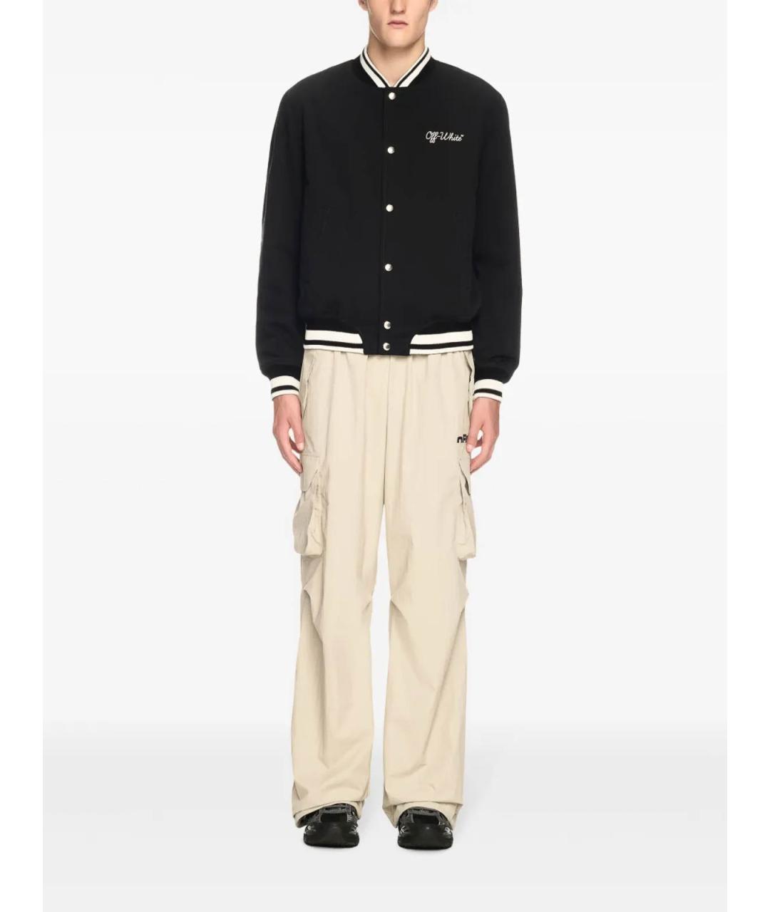 OFF-WHITE Черная полиамидовая куртка, фото 2