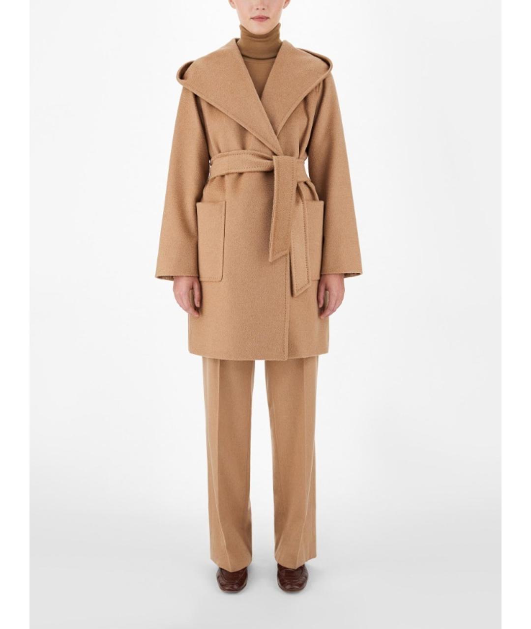 MAX MARA Бежевая шерстяная куртка, фото 2