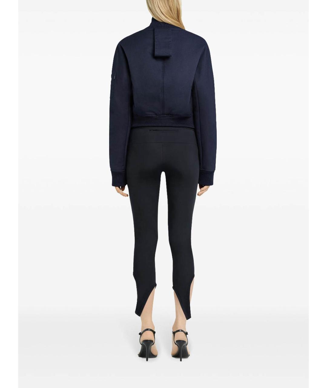 COURREGES Черные полиамидовые леггинсы и велосипедки, фото 4