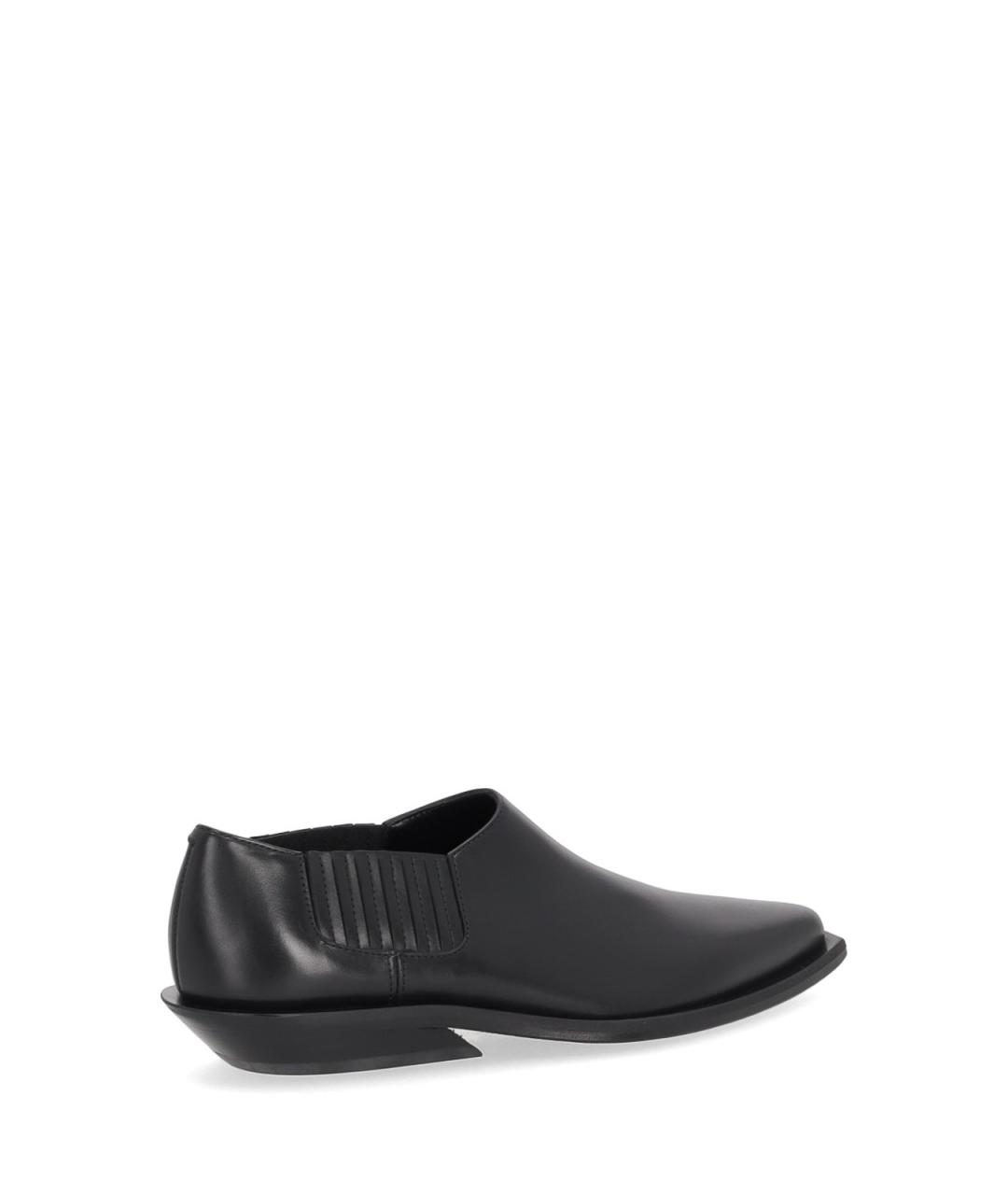 ANN DEMEULEMEESTER Черные кожаные лоферы, фото 3
