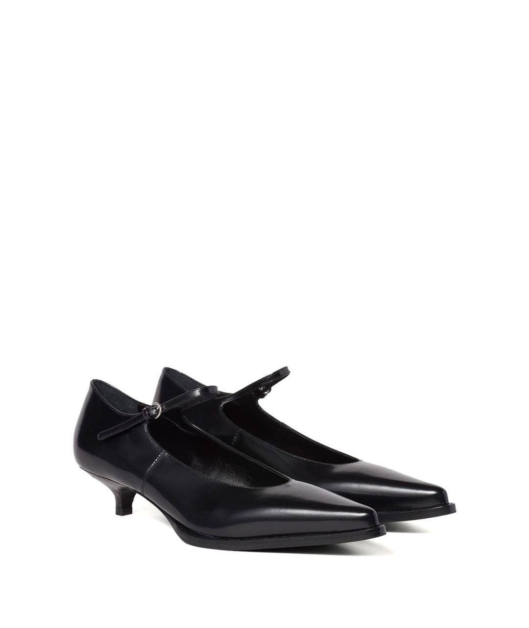 MIU MIU Черные кожаные туфли, фото 2
