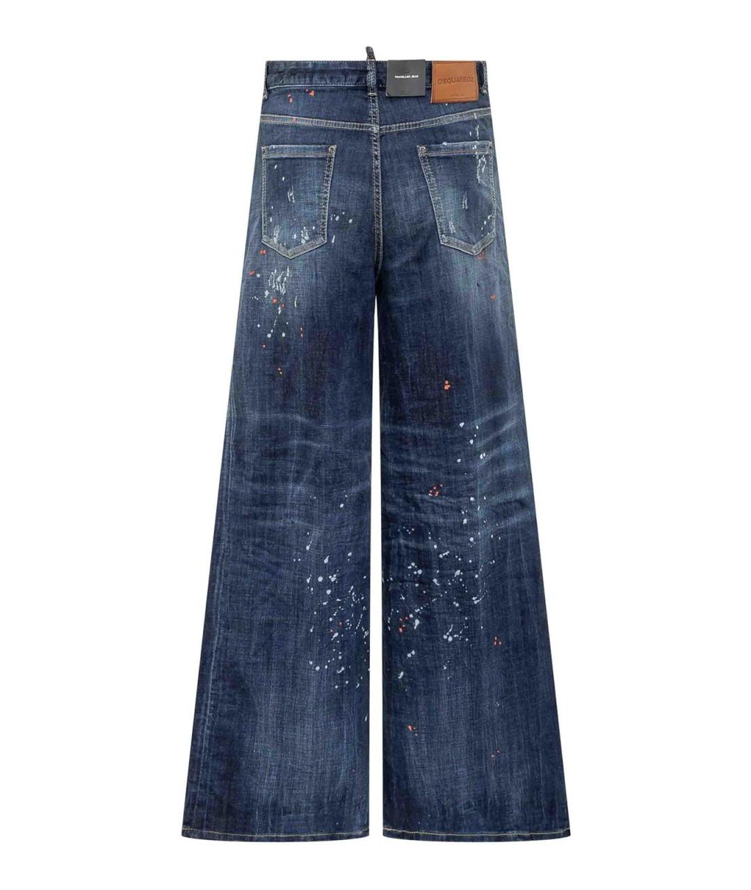 DSQUARED2 Синие хлопковые джинсы клеш, фото 2