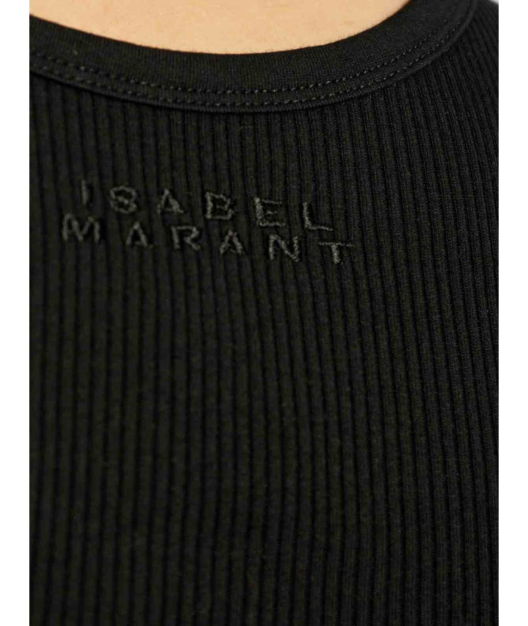 ISABEL MARANT Черная хлопковая майка, фото 5