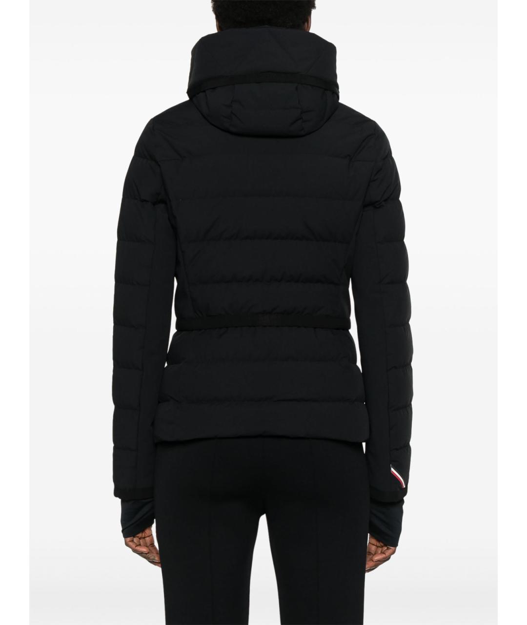MONCLER Черный полиамидовый пуховик, фото 4
